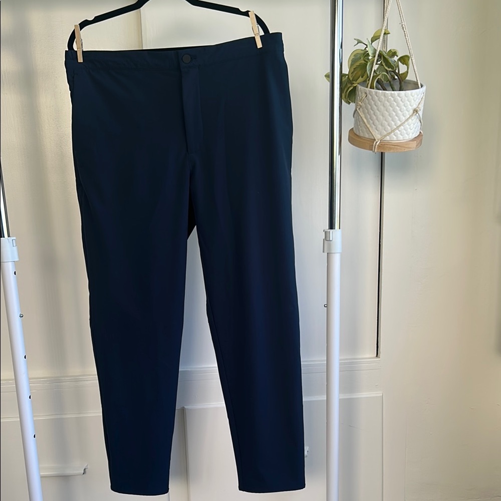 Banana Republic Navy Blue Slim Tapered Fit Pants